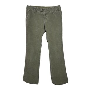 Vintage Gap Low Rise Corduroy Pants Size 6 Sage Green Y2K